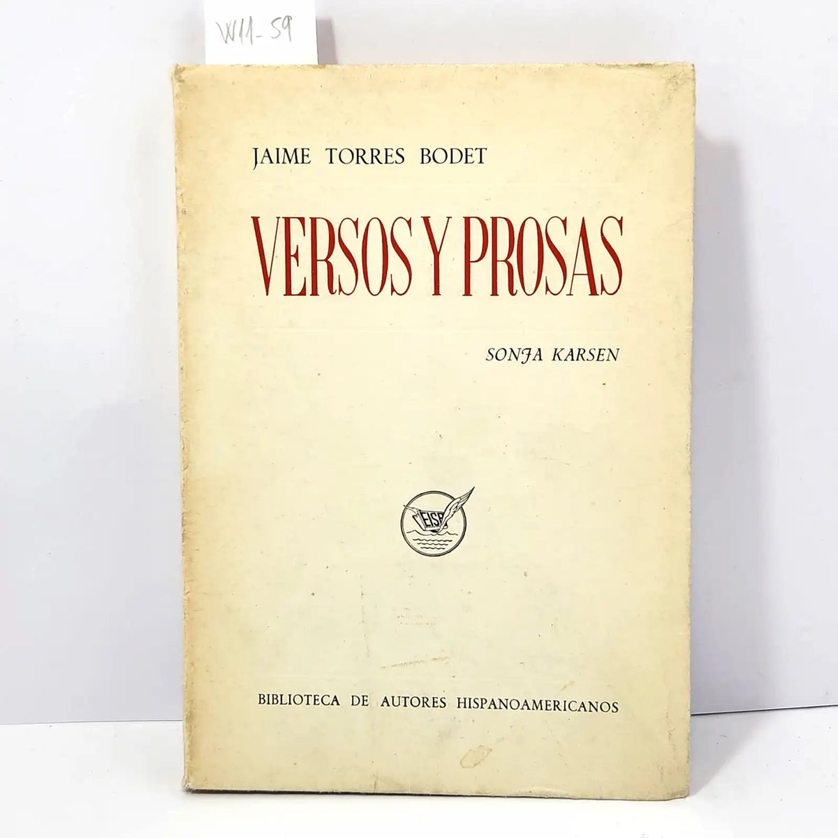 Versos y prosas. — TORRES BODET, Jaime.