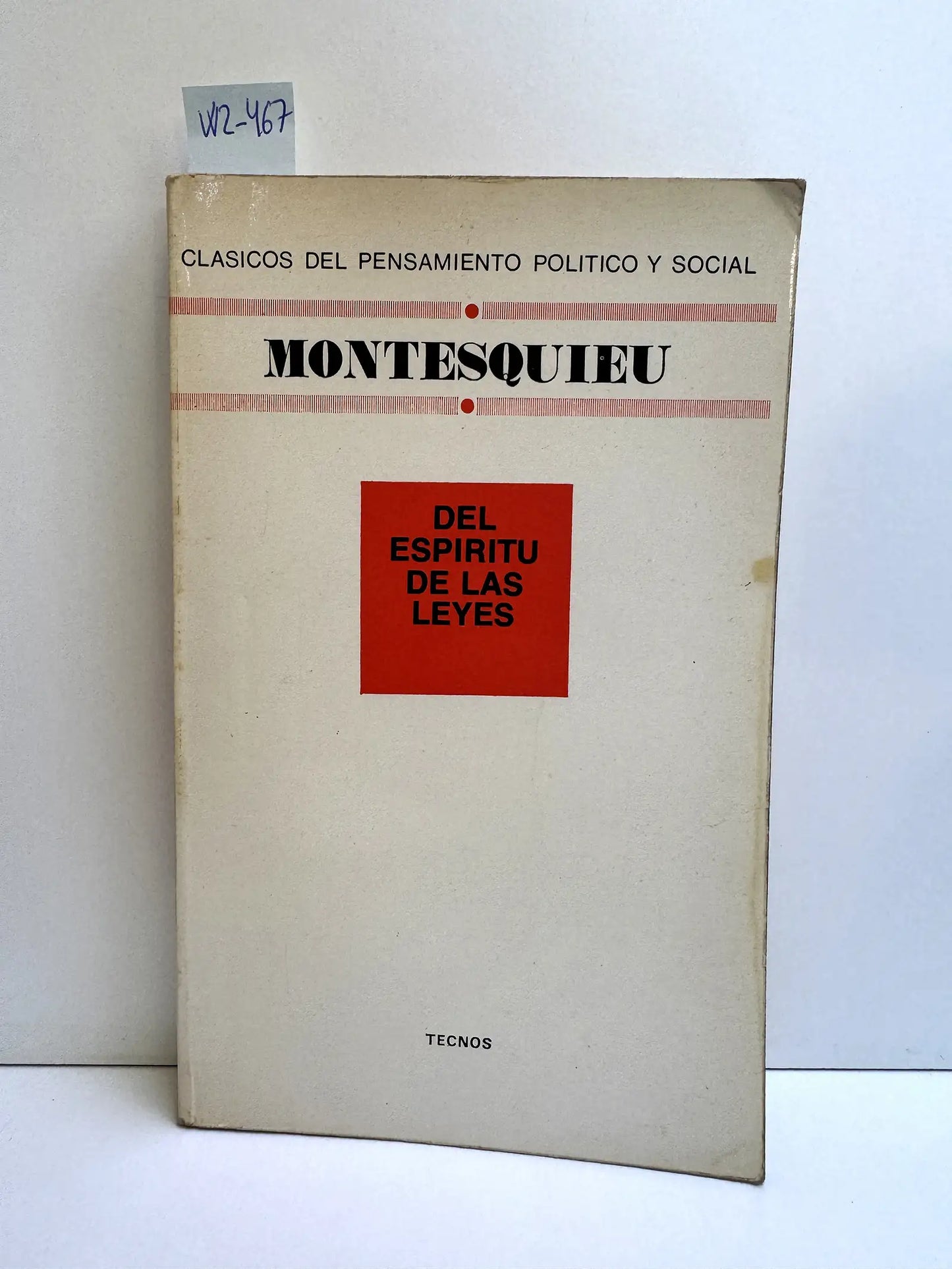 Del espíritu de las leyes.