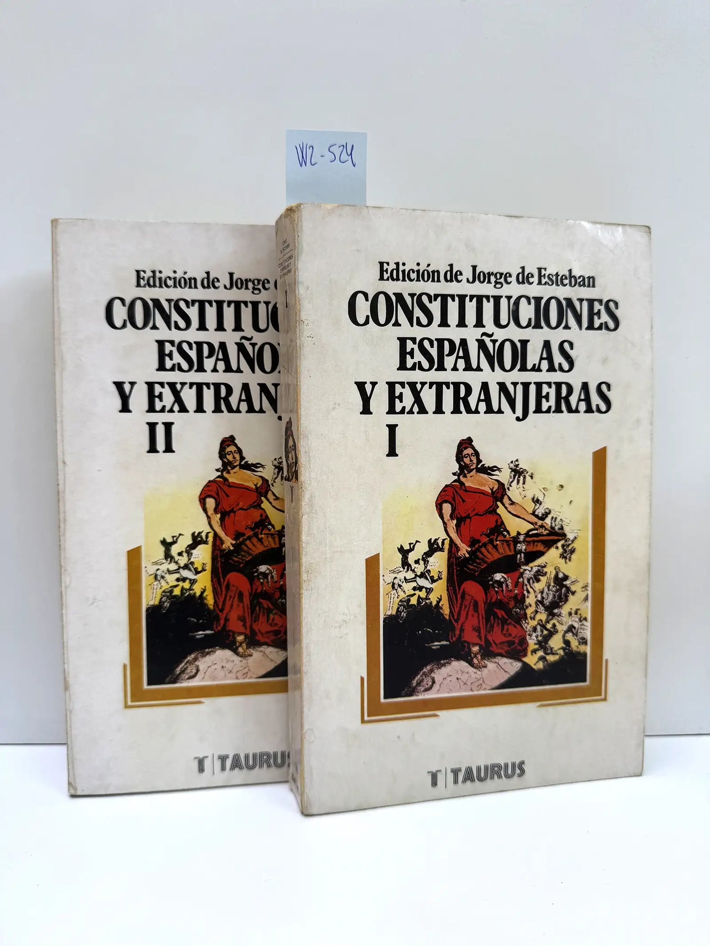 Constituciones españolas y extranjeras. (Tomos I y II. Completa).