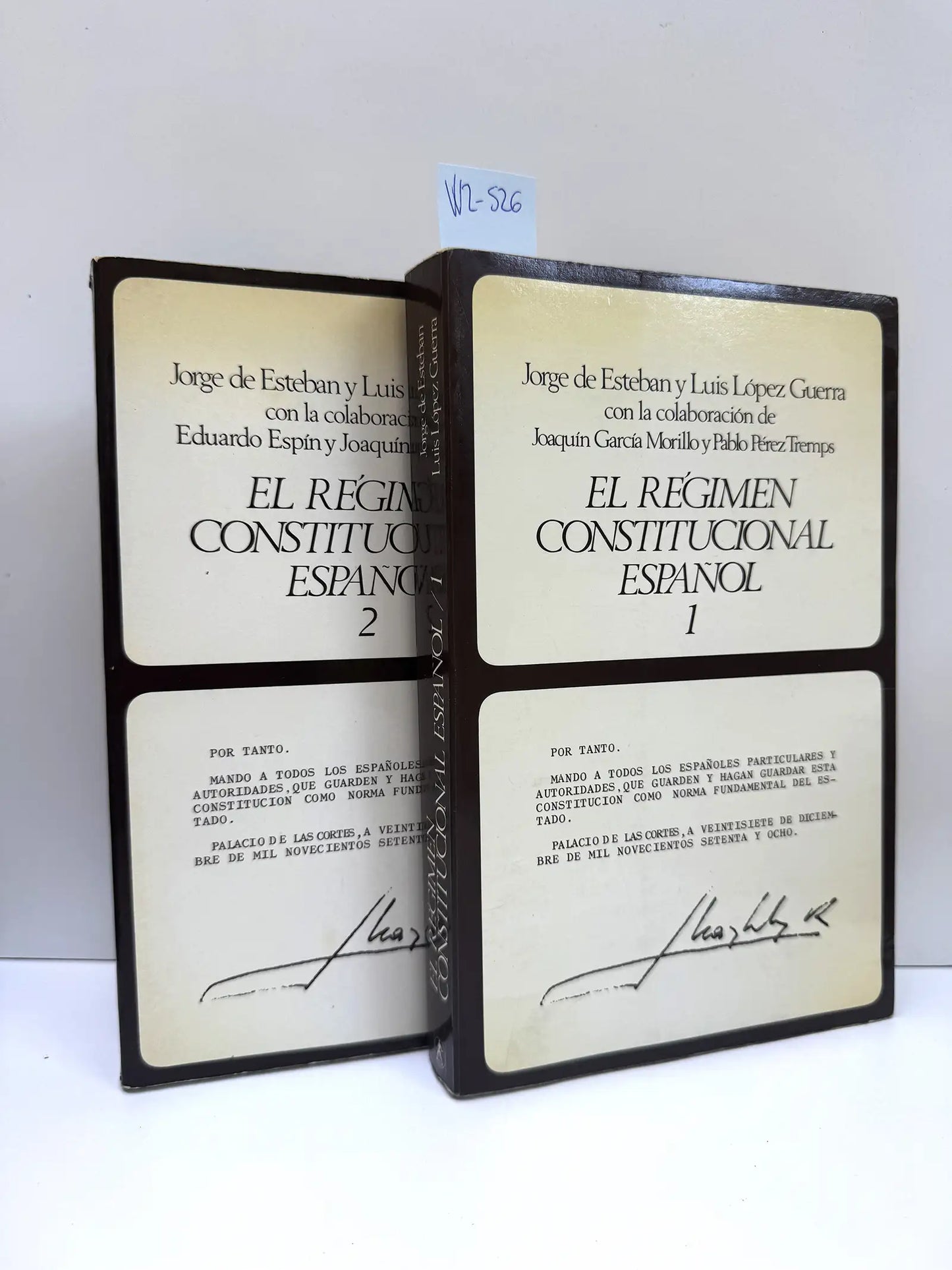 El Régimen Constitucional Español. (Tomos 1 y 2. Completa).