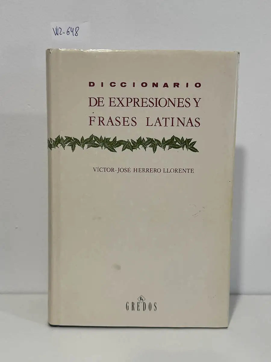 Diccionario de expresiones y frases latinas.