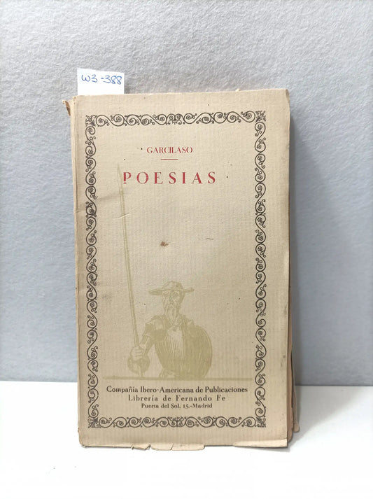 Poesías. — VEGA, Garcilaso de.