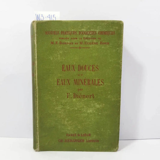 Eaux douces et eaux minérales.