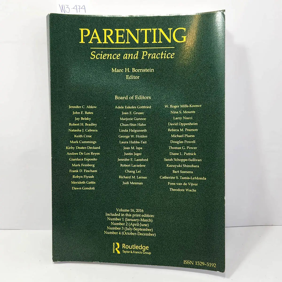 Parenting. Science and practice. Volume 16, numbers 1-4.