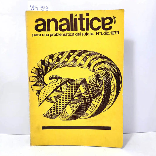 Analítica para una problemática del sujeto. Nº 1. Dic. 1979.