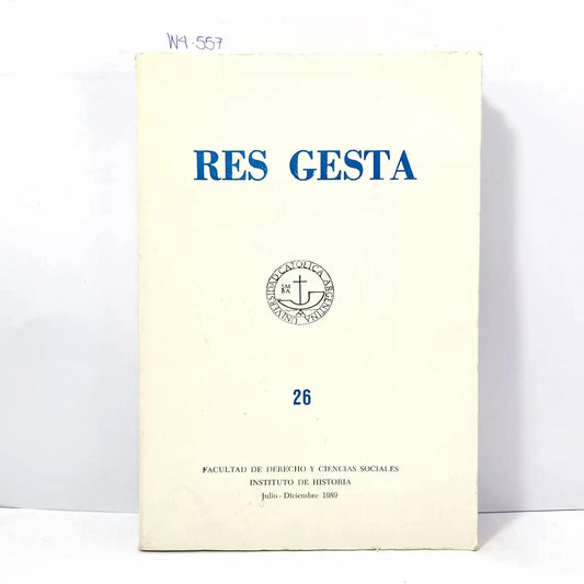 Res Gesta, Nº 26. — V.V. A.A.