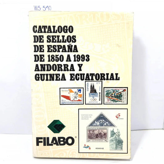 Catálogo de sellos de España de 1850 a 1993 Andorra y Guinea Ecuatorial.