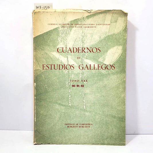 Cuadernos de estudios gallegos. Tomo XXX, Nºs 90-91-92.
