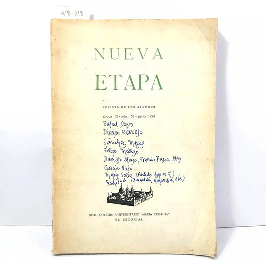 Revista Nueva Etapa, revista de los alumnos, Época III - núm. 39 - junio 1973,