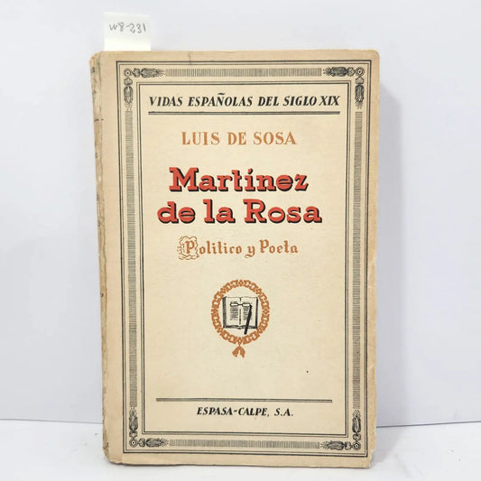 Martínez de la Rosa, político y poeta. — de SOSA, Luis.